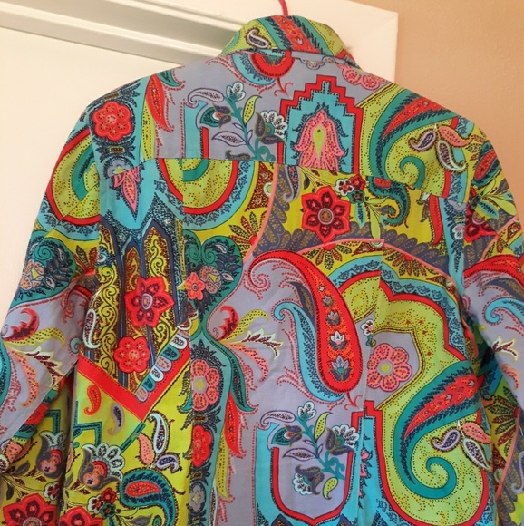 COLORFUL HIPPIE/BOHO/ FESTIVAL/ STATEMENT JACKET - Picture 3 of 6